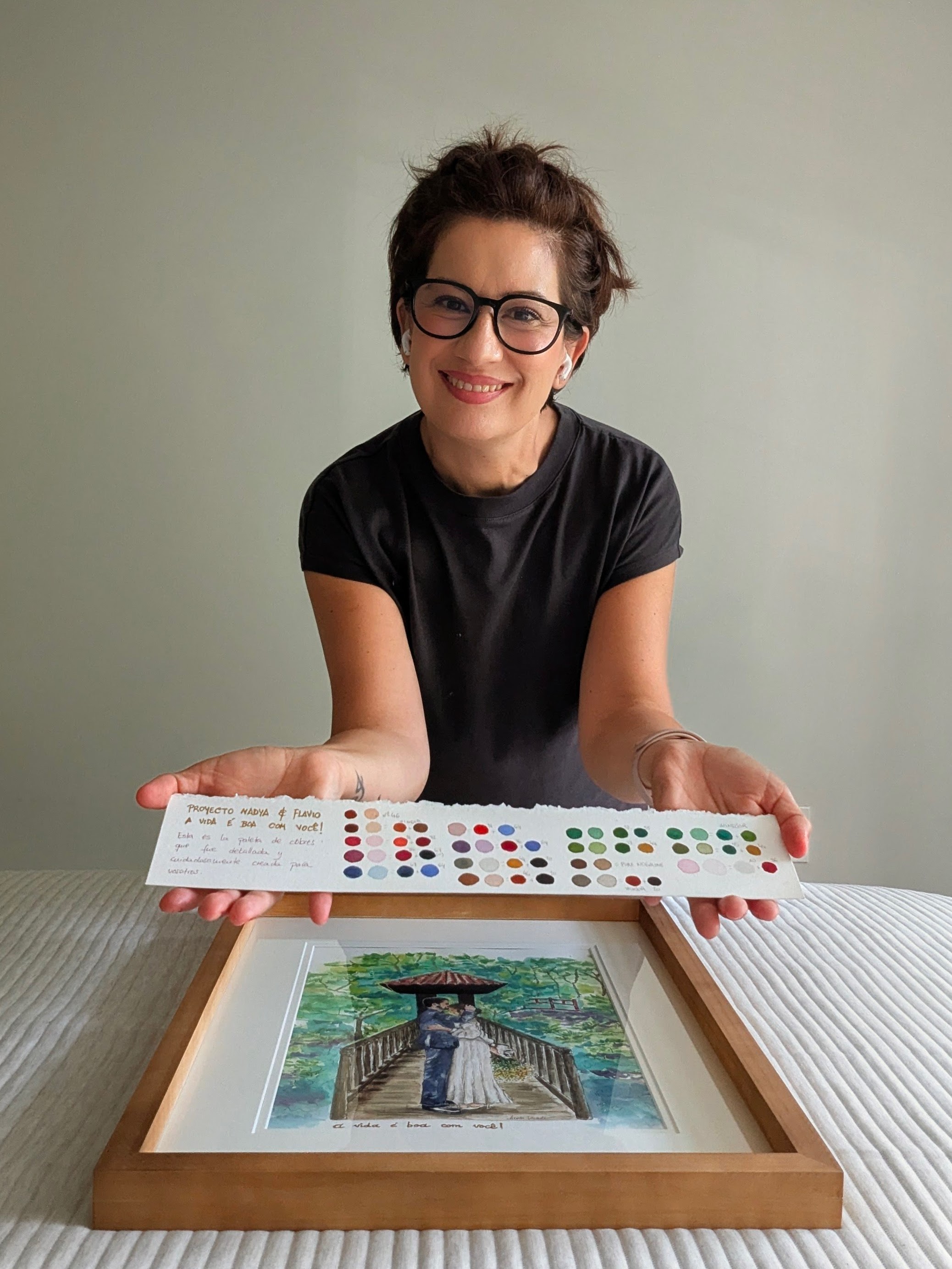 Watercolor artwork by Laura Vicente