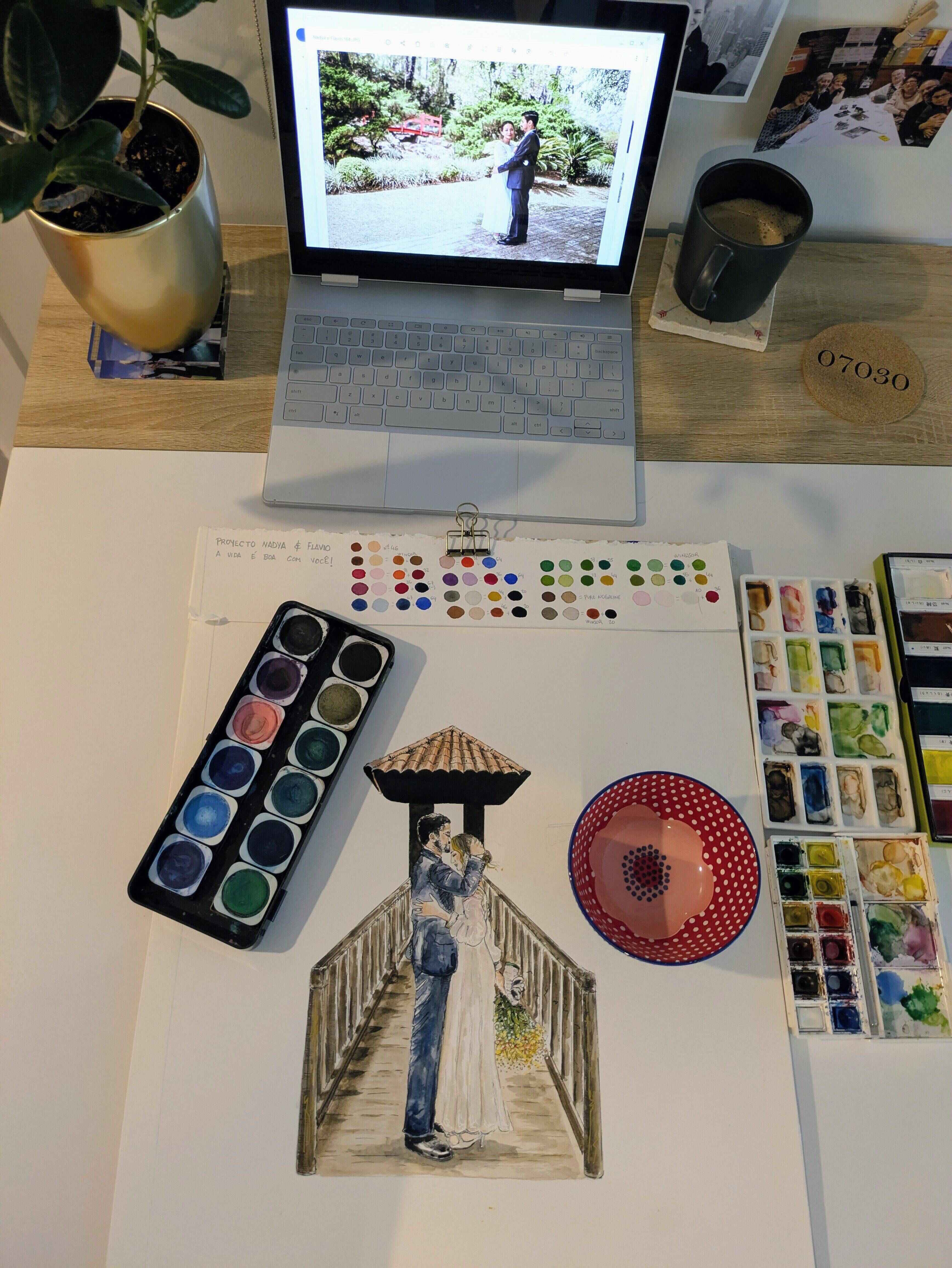 Watercolor couple project