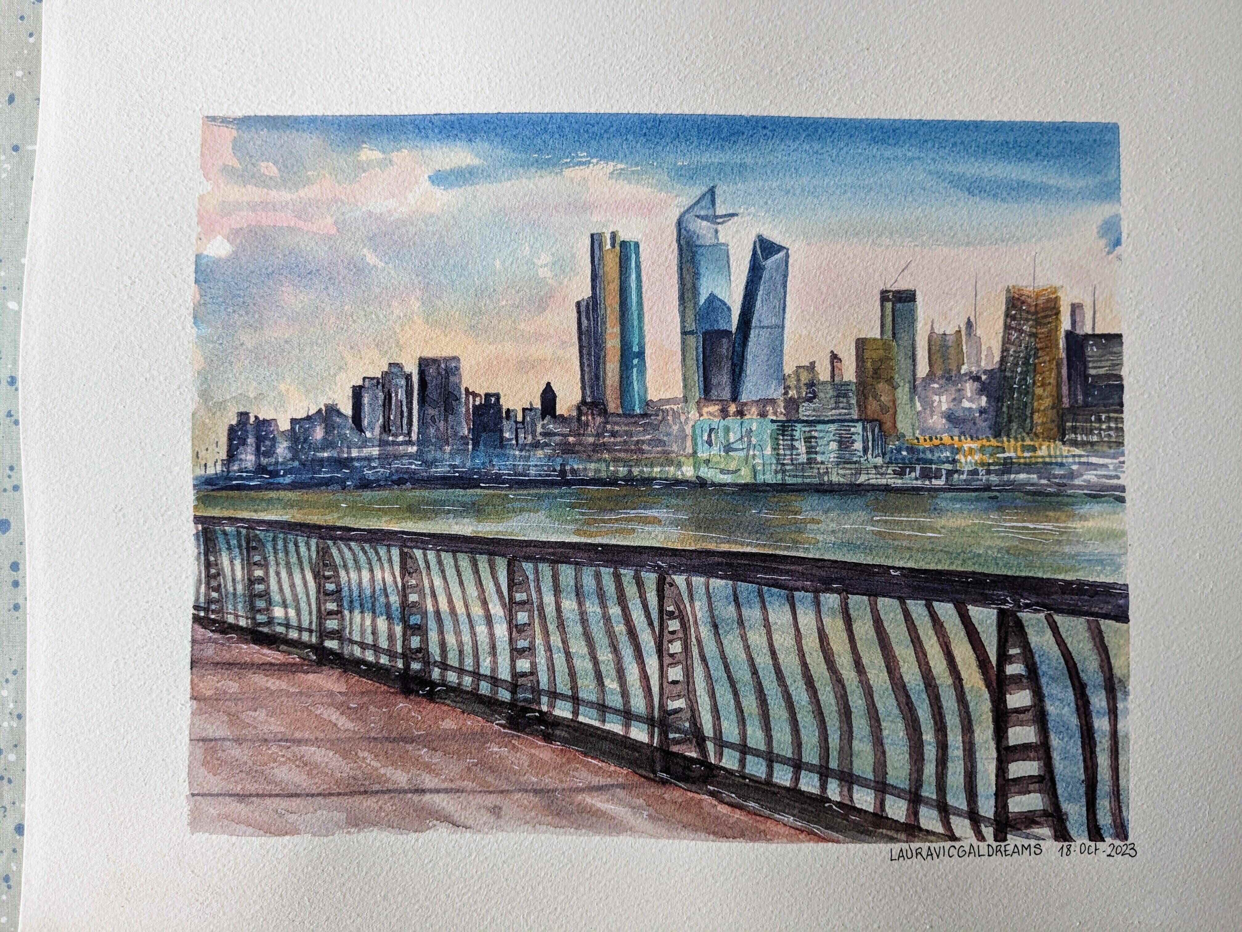 Watercolor Manhattan